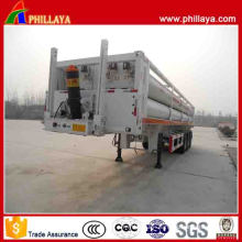 Front Lifting Type Tri-Axle 8 Cylinders CNG Tube Semi Trailer